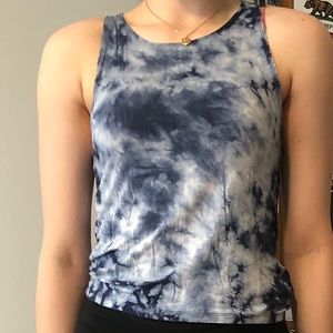 American Eagle Navy blue the dye tank top size L